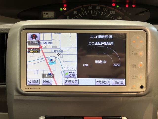 タントスローパーリアシート付き福祉車両　純正ナビ　ワンセグＴＶ　ＥＴＣ　エアコン　パワステ　パワーウィンドウ　ＡＢＳ　エアバッグ（愛媛県）の中古車