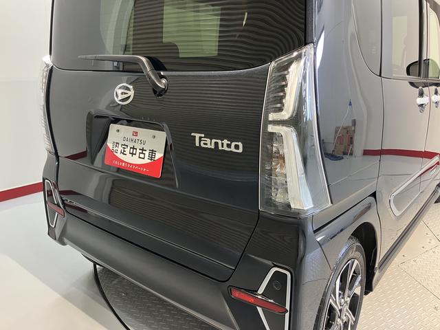 タントカスタムXスタイルセレクション両側電動スライドドア 前席シートヒーター 障害物センサー オートライト LEDヘッドライト プッシュスタート アイドリングストップ 電動格納ドアミラー キーフリー オーディオレス車 バックカメラ装着車(愛媛県)の中古車