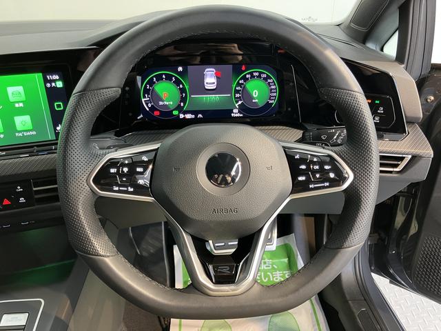 VW ゴルフeTSI Rライン純正ナビ フルセグTV バックモニター Bluetooth USB ドラレコ ETC クルーズコントロール オートライト LEDヘッドライト 前席シートヒーター ステアリングヒーター プッシュスタート(愛媛県)の中古車