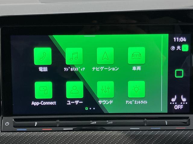 VW ゴルフeTSI Rライン純正ナビ フルセグTV バックモニター Bluetooth USB ドラレコ ETC クルーズコントロール オートライト LEDヘッドライト 前席シートヒーター ステアリングヒーター プッシュスタート(愛媛県)の中古車