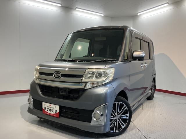 タントカスタムＲＳ　ＳＡ両側電動スライドドア　オートライト　ＬＥＤヘッドライト　プッシュスタート　アイドリングストップ　ベンチシート　電動格納ドアミラー　キーフリーシステム　オーディオレス車　バックカメラ装着車　後席モニタ付（愛媛県）の中古車