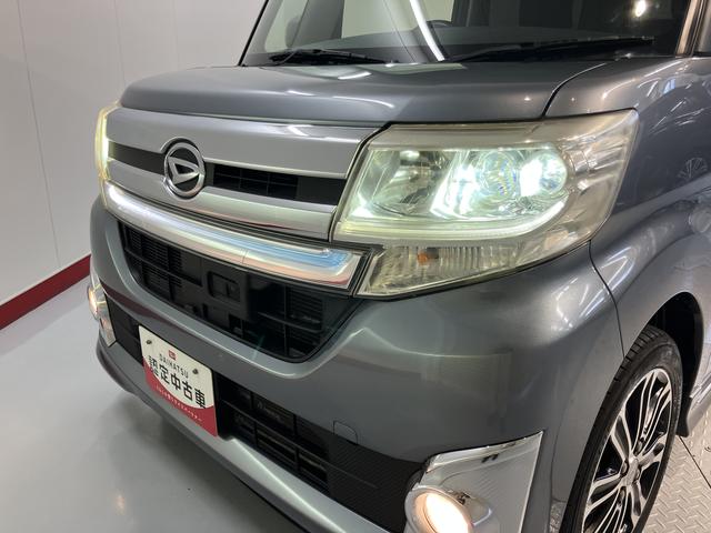 タントカスタムＲＳ　ＳＡ両側電動スライドドア　オートライト　ＬＥＤヘッドライト　プッシュスタート　アイドリングストップ　ベンチシート　電動格納ドアミラー　キーフリーシステム　オーディオレス車　バックカメラ装着車　後席モニタ付（愛媛県）の中古車