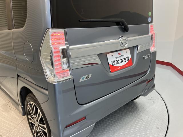 タントカスタムＲＳ　ＳＡ両側電動スライドドア　オートライト　ＬＥＤヘッドライト　プッシュスタート　アイドリングストップ　ベンチシート　電動格納ドアミラー　キーフリーシステム　オーディオレス車　バックカメラ装着車　後席モニタ付（愛媛県）の中古車