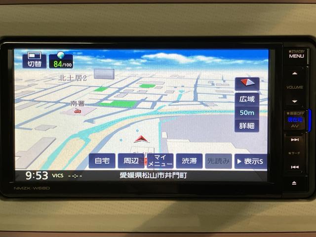 ムーヴキャンバスＧメイクアップ　ＳＡIII純正ナビ　バックモニター　フルセグＴＶ　ＣＤ　ＤＶＤ　ＵＳＢ　Ｂｌｕｅｔｏｏｔｈ　ドラレコ　ＥＴＣ　両側電動スライドドア　オートライトＬＥＤヘッドライト　プッシュスタート　アイドリングストップ（愛媛県）の中古車