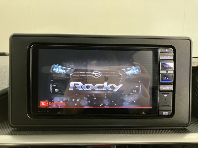 ロッキーGプッシュスタート オートライト LEDヘッドライト フロントフォグランプ アダプティブクルーズコントロール 運転席・助手席シートヒーター コーナーセンサー 純正ナビ パノラマモニター ETC車載器(愛媛県)の中古車