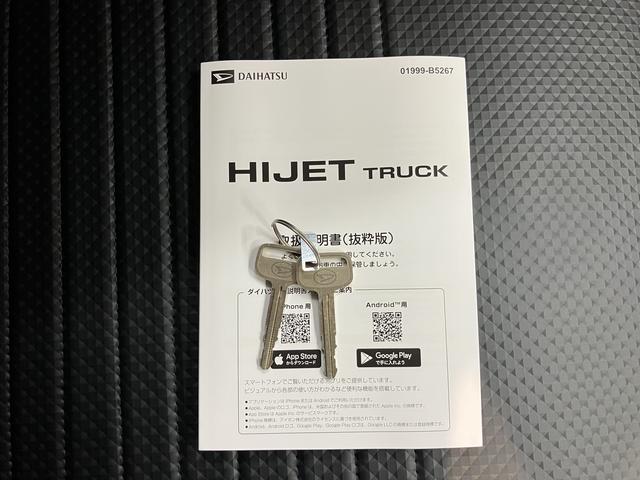 ハイゼットトラックスタンダード２ＷＤ　ＣＶＴ車　ラジオ　アイドリングストップ　オートライト　ハロゲンヘッドライト　マニュアルエアコン　パワステ　ＡＢＳ　運転席エアバッグ　助手席エアバッグ（愛媛県）の中古車