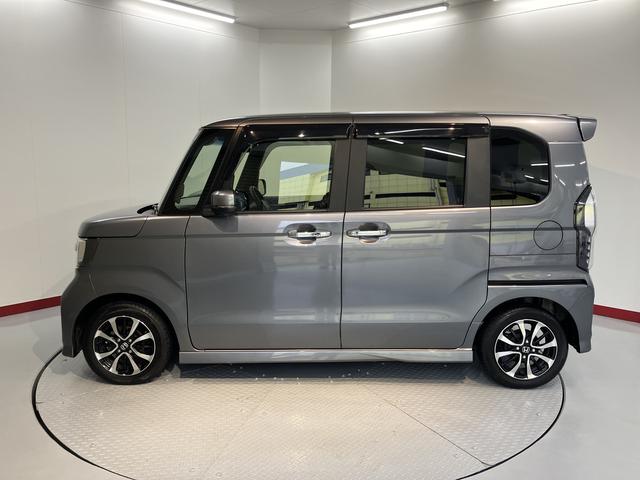 N−BOXカスタムG・Lホンダセンシングプッシュスタート 横滑り防止装置 アダプティブクルーズコントロール アイドリングストップ LEDヘッドライト フロントフォグランプ 片側電動スライドドア 純正CDチューナー USB AUX ETC(愛媛県)の中古車