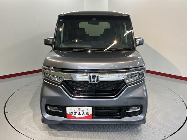 N−BOXカスタムG・Lホンダセンシングプッシュスタート 横滑り防止装置 アダプティブクルーズコントロール アイドリングストップ LEDヘッドライト フロントフォグランプ 片側電動スライドドア 純正CDチューナー USB AUX ETC(愛媛県)の中古車