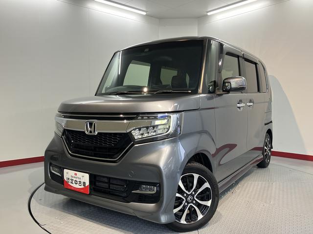 N−BOXカスタムG・Lホンダセンシングプッシュスタート 横滑り防止装置 アダプティブクルーズコントロール アイドリングストップ LEDヘッドライト フロントフォグランプ 片側電動スライドドア 純正CDチューナー USB AUX ETC(愛媛県)の中古車