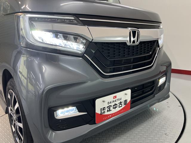 N−BOXカスタムG・Lホンダセンシングプッシュスタート 横滑り防止装置 アダプティブクルーズコントロール アイドリングストップ LEDヘッドライト フロントフォグランプ 片側電動スライドドア 純正CDチューナー USB AUX ETC(愛媛県)の中古車