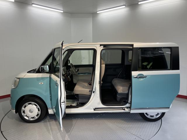 ムーヴキャンバスGメイクアップリミテッド SAIII純正ナビ パノラマモニター フルセグTV CD DVD USB Bluetooth ミュージックサーバー ETC 両側電動スライドドア オートライト LEDヘッドライト ベンチシート プッシュスタート(愛媛県)の中古車