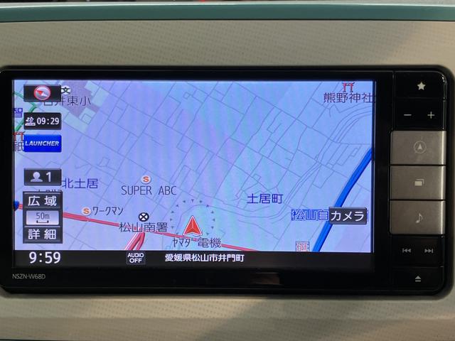 ムーヴキャンバスGメイクアップリミテッド SAIII純正ナビ パノラマモニター フルセグTV CD DVD USB Bluetooth ミュージックサーバー ETC 両側電動スライドドア オートライト LEDヘッドライト ベンチシート プッシュスタート(愛媛県)の中古車