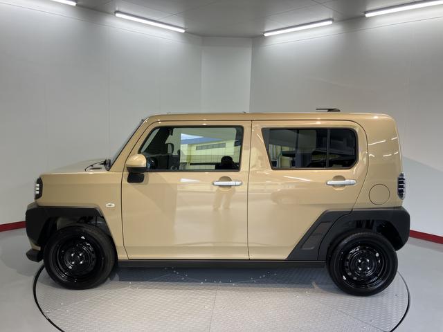 タフト 中古車 Ｘ障害物センサー　オートライト　ＬＥＤヘッドライト　電動パーキング　サンルーフ　電動格納ドアミラー　キーフリーシステム　オーディオレス車　バックカメラ装着車