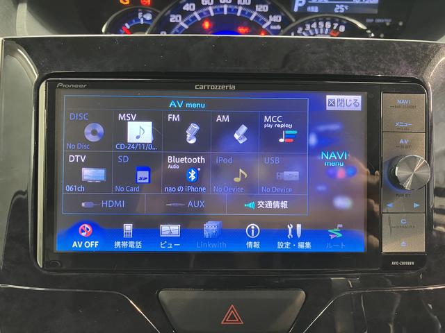 タントカスタムＲＳ　トップエディションＳＡIIナビ　バックモニター　フルセグＴＶ　ＣＤ　ＤＶＤ　ＵＳＢ　ＥＴＣ　両側電動スライドドア　ベンチシート　オートライト　ＬＥＤヘッドライト　アイドリングストップ　電動格納ドアミラー　キーフリーシステム（愛媛県）の中古車