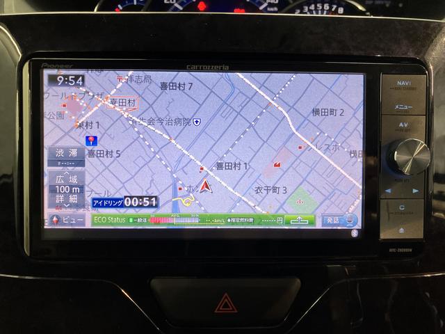 タントカスタムＲＳ　トップエディションＳＡIIナビ　バックモニター　フルセグＴＶ　ＣＤ　ＤＶＤ　ＵＳＢ　ＥＴＣ　両側電動スライドドア　ベンチシート　オートライト　ＬＥＤヘッドライト　アイドリングストップ　電動格納ドアミラー　キーフリーシステム（愛媛県）の中古車