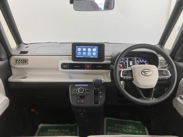 ムーヴキャンバス 中古車 ストライプスＧターボ純正ナビ　パノラマモニター　フルセグＴＶ　ＣＤ　ＤＶＤ　ＵＳＢ　Ｂｌｕｅｔｏｏｔｈ　ドラレコ　両側電動スライドドア　クルーズコントロール　ＬＥＤヘッドライト　電動パーキング　前席シートヒーター