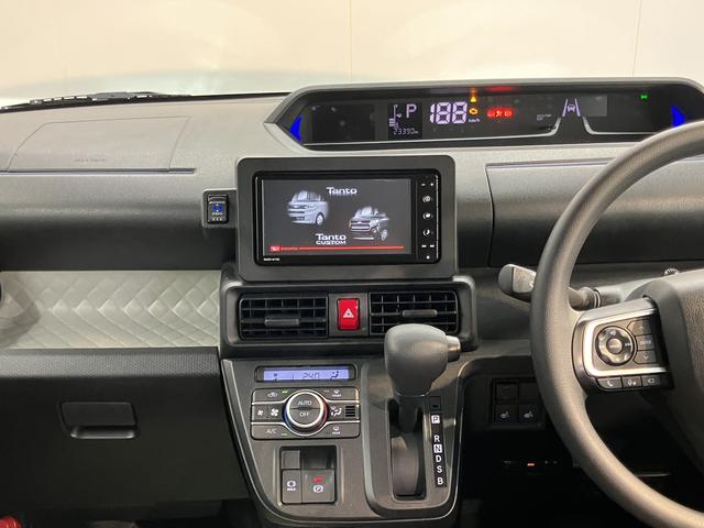 タントX純正ナビ パノラマモニター フルセグTV CD DVD USB ドラレコ ETC 片側電動スライドドア オートライト LEDヘッドライト 電動パーキング 前席シートヒーター クルーズコントロール(愛媛県)の中古車
