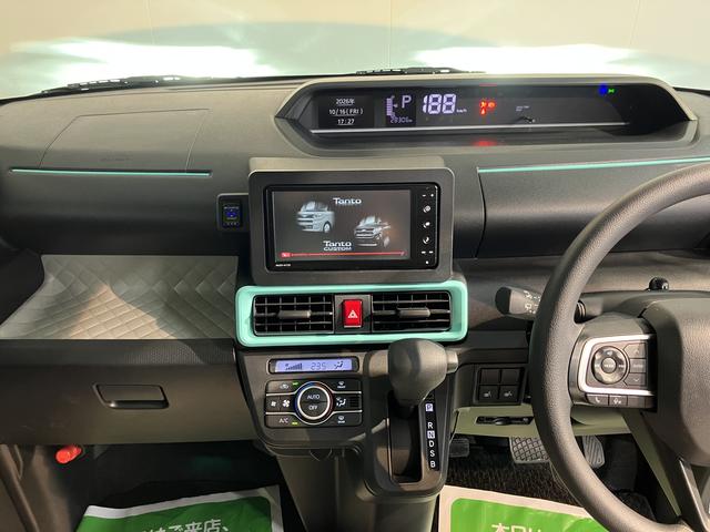 タントX純正ナビ バックモニター フルセグTV CD DVD USB Bluetooth ドラレコ 片側電動スライドドア オートライト LEDヘッドライト 前席シートヒーター アイドリングストップ キーフリー(愛媛県)の中古車
