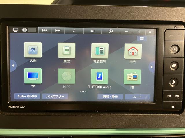 タントX純正ナビ バックモニター フルセグTV CD DVD USB Bluetooth ドラレコ 片側電動スライドドア オートライト LEDヘッドライト 前席シートヒーター アイドリングストップ キーフリー(愛媛県)の中古車