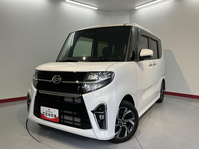 タントカスタムＸ障害物センサー　両側電動スライドドア　クルーズコントロール　前席シートヒーター　電動パーキング　ベンチシート　オートライト　ＬＥＤヘッドライト　プッシュスタート　アイドリングストップ　オーディオレス車（愛媛県）の中古車
