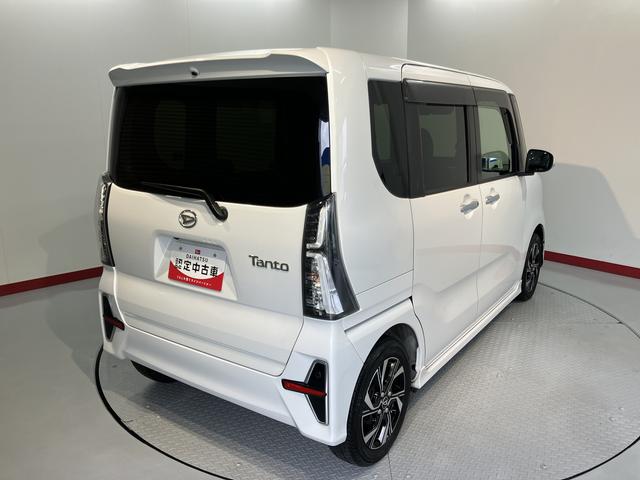 タントカスタムＸ障害物センサー　両側電動スライドドア　クルーズコントロール　前席シートヒーター　電動パーキング　ベンチシート　オートライト　ＬＥＤヘッドライト　プッシュスタート　アイドリングストップ　オーディオレス車（愛媛県）の中古車