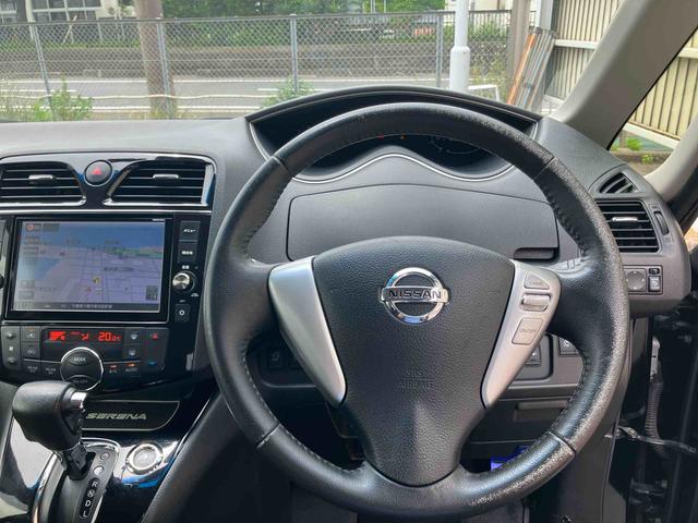 セレナライダーブラックラインＺＺ　Ｓ−ＨＶ　Ａセーフティパノラマカメラ連動フルセグナビゲーション　ＵＳＢ接続　ブルートゥース対応　ＡＵＸ接続　後席モニター　フロント．リヤ２カメラドライブレコーダー　ビルトインＥＴＣ　デュアルエアコン　両側電動スライドドア（千葉県）の中古車