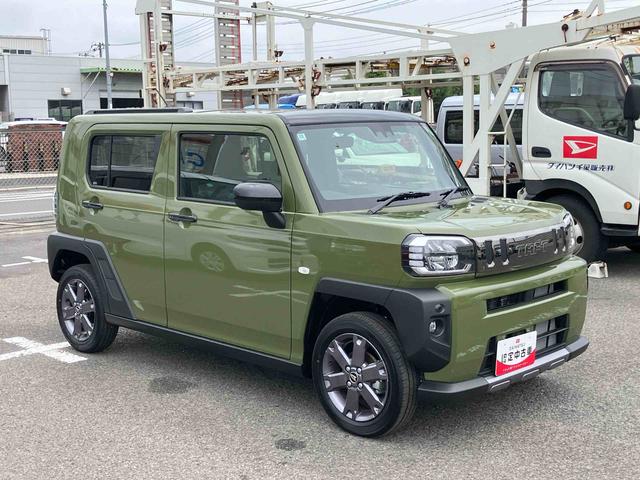 タフトＧターボ　ダーククロムベンチャー前後専用ダークガーニッシュ　ガラスルーフ　ルーフレール　１５インチアルミ　シートヒーター　ＬＥＤヘッド＆フォグランプ　バックカメラ　クルコン　電動駐車ブレーキ　衝突被害軽減ブレーキ　コーナーセンサー（千葉県）の中古車