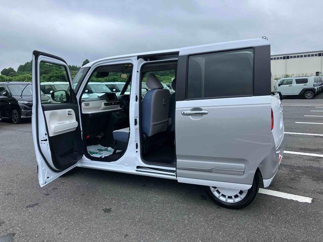 ムーヴキャンバスストライプスGターボオートライト/コーナーセンサー/アイドリングストップ/衝突回避支援システム/横滑り防止装置/LEDヘッドライト/両側電動スライドドア/オートエアコン/キーフリー/電動格納ミラー/電動パーキングブレーキ(千葉県)の中古車