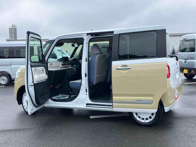 ムーヴキャンバスストライプスGターボLEDヘッドライト/両側電動スライドドア/コーナーセンサー/アイドリングストップ/衝突回避支援システム/横滑り防止装置/オートライト/オートエアコン/キーフリー/電動格納ミラー/電動パーキングブレーキ(千葉県)の中古車