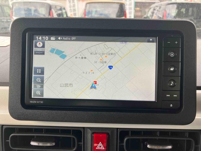 ムーヴキャンバスストライプスＧターボＬＥＤヘッドライト／両側電動スライドドア／コーナーセンサー／アイドリングストップ／衝突回避支援システム／横滑り防止装置／オートライト／オートエアコン／キーフリー／電動格納ミラー／電動パーキングブレーキ（千葉県）の中古車