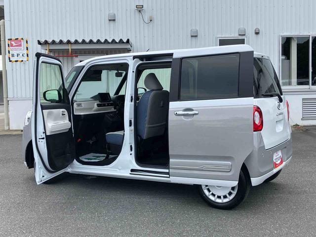 ムーヴキャンバスストライプスGターボLEDヘッドライト/両側電動スライドドア/アダプティブクルーズコントロール/コーナーセンサー/衝突回避支援システム/横滑り防止装置/オートライト/オートエアコン/電動格納ミラー/電動パーキングブレーキ(千葉県)の中古車