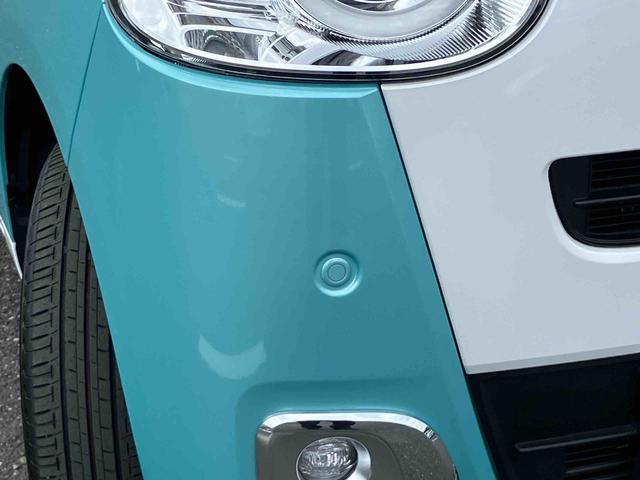 ムーヴキャンバスストライプスＧターボＬＥＤヘッドライト／両側電動スライドドア／アダプティブクルーズコントロール／コーナーセンサー／衝突回避支援システム／横滑り防止装置／オートライト／オートエアコン／電動格納ミラー／電動パーキングブレーキ（千葉県）の中古車