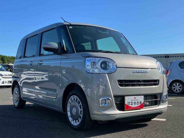 ムーヴキャンバスセオリーＧターボＬＥＤヘッドライト／両側電動スライドドア／アダプティブクルーズコントロール／コーナーセンサー／衝突回避支援システム／横滑り防止装置／オートライト／オートエアコン／電動格納ミラー／電動パーキングブレーキ（千葉県）の中古車