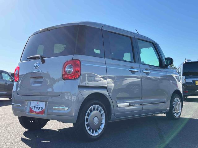 ムーヴキャンバスセオリーＧターボＬＥＤヘッドライト／両側電動スライドドア／アダプティブクルーズコントロール／コーナーセンサー／衝突回避支援システム／横滑り防止装置／オートライト／オートエアコン／電動格納ミラー／電動パーキングブレーキ（千葉県）の中古車