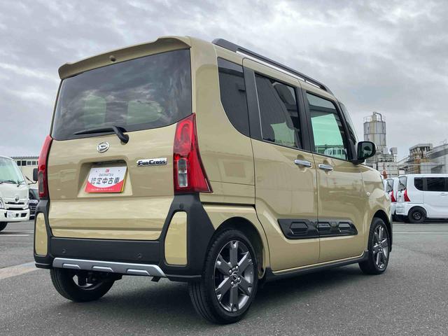 タントファンクロスターボLEDヘッドライト/両側電動スライドドア/コーナーセンサー/アイドリングストップ/衝突回避支援システム/横滑り防止装置/オートエアコン/アルミホイール/キーフリーシステム/電動格納ミラー/オートライト(千葉県)の中古車