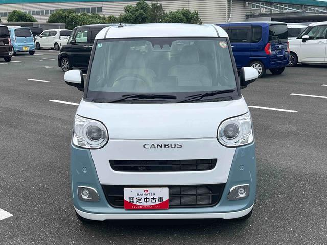 ムーヴキャンバスストライプスGLEDヘッドライト/両側電動スライドドア/コーナーセンサー/アイドリングストップ/衝突回避支援システム/横滑り防止装置/オートライト/オートエアコン/キーフリー/電動格納ミラー/電動パーキングブレーキ(千葉県)の中古車