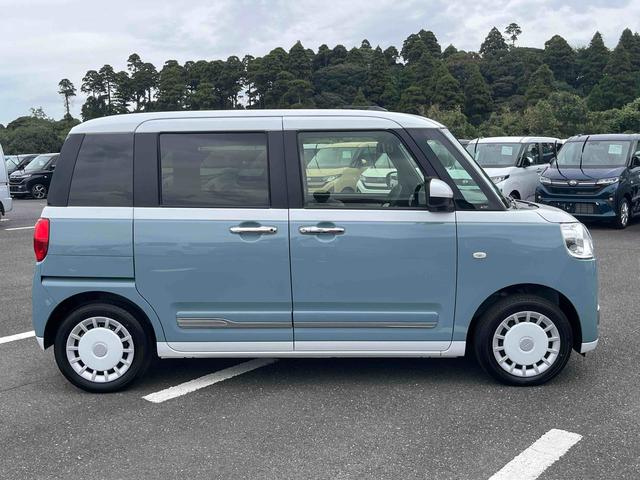 ムーヴキャンバスストライプスGLEDヘッドライト/両側電動スライドドア/コーナーセンサー/アイドリングストップ/衝突回避支援システム/横滑り防止装置/オートライト/オートエアコン/キーフリー/電動格納ミラー/電動パーキングブレーキ(千葉県)の中古車