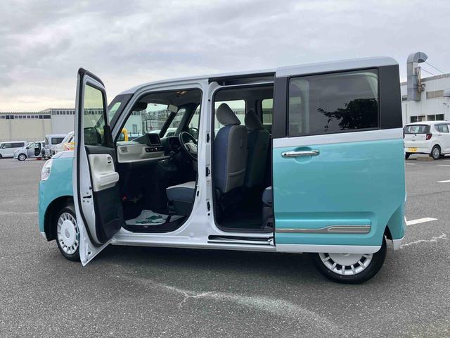 ムーヴキャンバスストライプスGターボLEDヘッドライト/両側電動スライドドア/アダプティブクルーズコントロール/コーナーセンサー/衝突回避支援システム/横滑り防止装置/オートライト/オートエアコン/電動格納ミラー/電動パーキングブレーキ(千葉県)の中古車