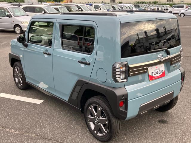 タフトGターボ ダーククロムベンチャー前後ダークガーニッシュ ガラスルーフ ルーフレール 15インチアルミ LEDヘッドライト&フォグランプ バックカメラ シートヒーター 電動駐車ブレーキ 自動追従クルコン 衝突被害軽減ブレーキ(千葉県)の中古車