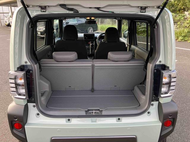 タフトGターボ ダーククロムベンチャー前後ダークガーニッシュ ガラスルーフ ルーフレール 15インチアルミ LEDヘッドライト&フォグランプ バックカメラ シートヒーター 電動駐車ブレーキ 自動追従クルコン 衝突被害軽減ブレーキ(千葉県)の中古車