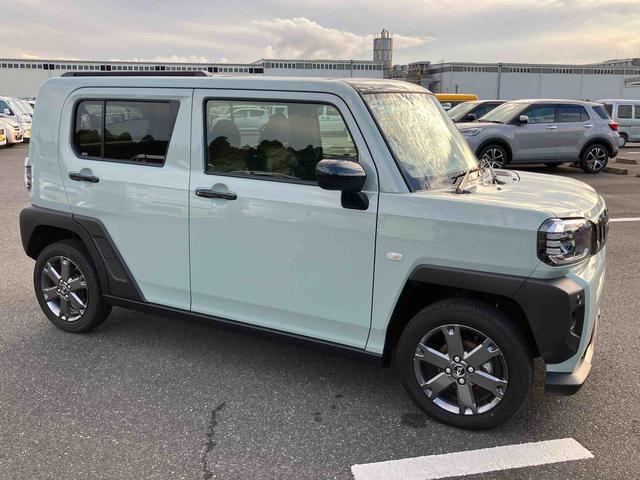 タフトGターボ ダーククロムベンチャー前後ダークガーニッシュ ガラスルーフ ルーフレール 15インチアルミ LEDヘッドライト&フォグランプ バックカメラ シートヒーター 電動駐車ブレーキ 自動追従クルコン 衝突被害軽減ブレーキ(千葉県)の中古車