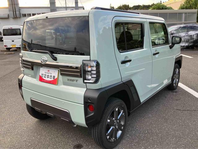 タフトGターボ ダーククロムベンチャー前後ダークガーニッシュ ガラスルーフ ルーフレール 15インチアルミ LEDヘッドライト&フォグランプ バックカメラ シートヒーター 電動駐車ブレーキ 自動追従クルコン 衝突被害軽減ブレーキ(千葉県)の中古車