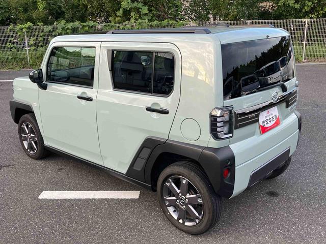 タフトGターボ ダーククロムベンチャー前後ダークガーニッシュ ガラスルーフ ルーフレール 15インチアルミ LEDヘッドライト&フォグランプ バックカメラ シートヒーター 電動駐車ブレーキ 自動追従クルコン 衝突被害軽減ブレーキ(千葉県)の中古車