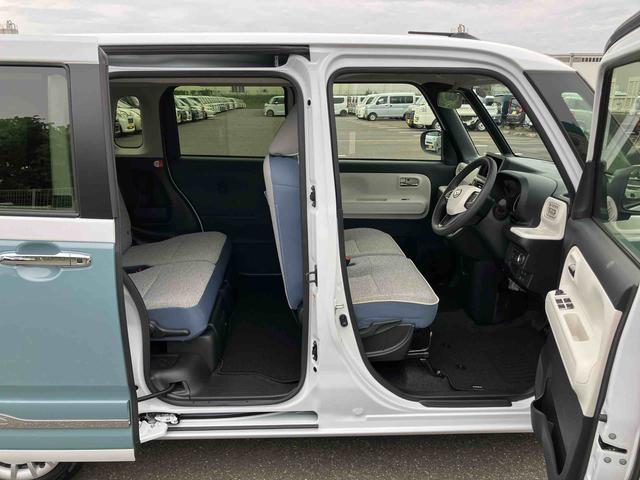 ムーヴキャンバスストライプスＧターボ両側電動スライドドア　ＬＥＤヘッドライト＆フォグランプ　シートヒーター　保温カップホルダー　電動駐車ブレーキ　バックカメラ　ステアリングスイッチ　自動追従クルコン　衝突被害軽減ブレーキ（千葉県）の中古車