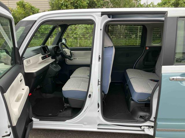 ムーヴキャンバスストライプスＧターボ両側電動スライドドア　ＬＥＤヘッドライト＆フォグランプ　シートヒーター　保温カップホルダー　電動駐車ブレーキ　バックカメラ　ステアリングスイッチ　自動追従クルコン　衝突被害軽減ブレーキ（千葉県）の中古車