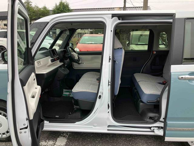 ムーヴキャンバスストライプスＧターボ両側電動スライドドア　ＬＥＤヘッドライト＆フォグランプ　シートヒーター　保温カップホルダー　電動駐車ブレーキ　バックカメラ　ステアリングスイッチ　自動追従クルコン　衝突被害軽減ブレーキ（千葉県）の中古車