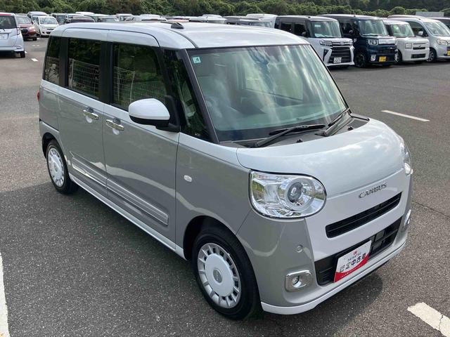 ムーヴキャンバスストライプスG両側電動スライドドア LEDヘッドライト&フォグランプ シートヒーター 保温カップホルダー 電動駐車ブレーキ バックカメラ ステアリングスイッチ コーナーセンサー 衝突被害軽減ブレーキ(千葉県)の中古車