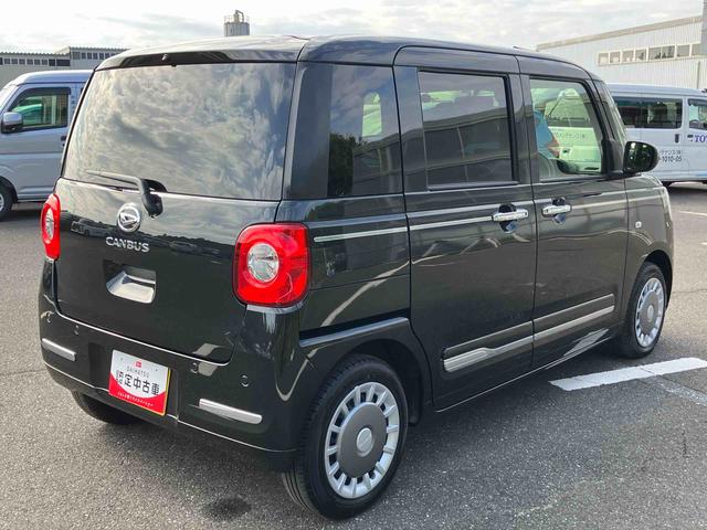 ムーヴキャンバスセオリーＧターボ両側電動スライドドア　ＬＥＤヘッドライト＆フォグランプ　シートヒーター　保温カップホルダー　電動駐車ブレーキ　バックカメラ　ステアリングスイッチ　自動追従クルコン　衝突被害軽減ブレーキ（千葉県）の中古車