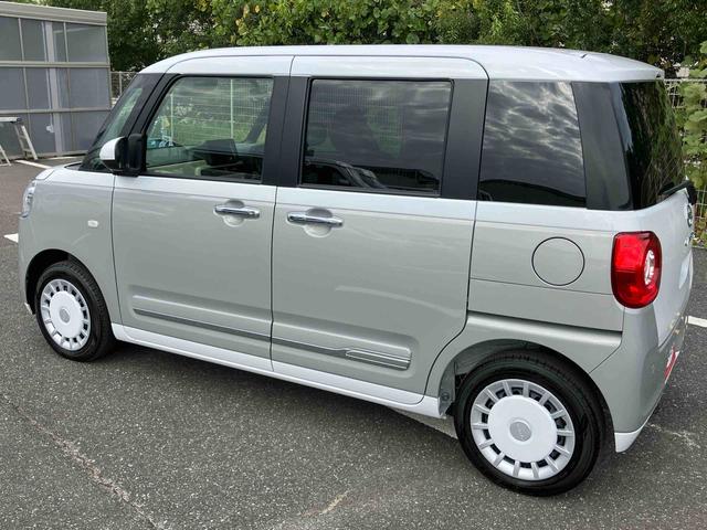 ムーヴキャンバスストライプスＧ両側電動スライドドア　ＬＥＤヘッドライト＆フォグランプ　シートヒーター　保温カップホルダー　電動駐車ブレーキ　バックカメラ　ステアリングスイッチ　コーナーセンサー　衝突被害軽減ブレーキ（千葉県）の中古車