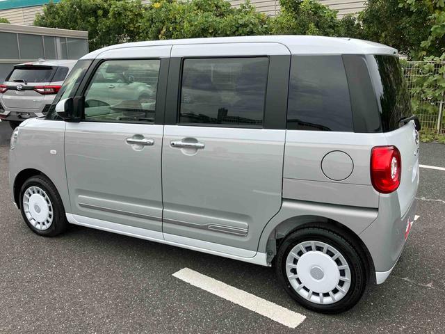 ムーヴキャンバスストライプスGターボ両側電動スライドドア LEDヘッドライト&フォグランプ シートヒーター 保温カップホルダー 電動駐車ブレーキ バックカメラ ステアリングスイッチ 自動追従クルコン 衝突被害軽減ブレーキ(千葉県)の中古車